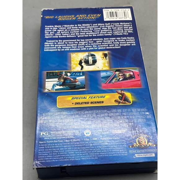 vintage Agent Cody Banks VHS tape rated PG English 2003 READ - Picture 2 of 2